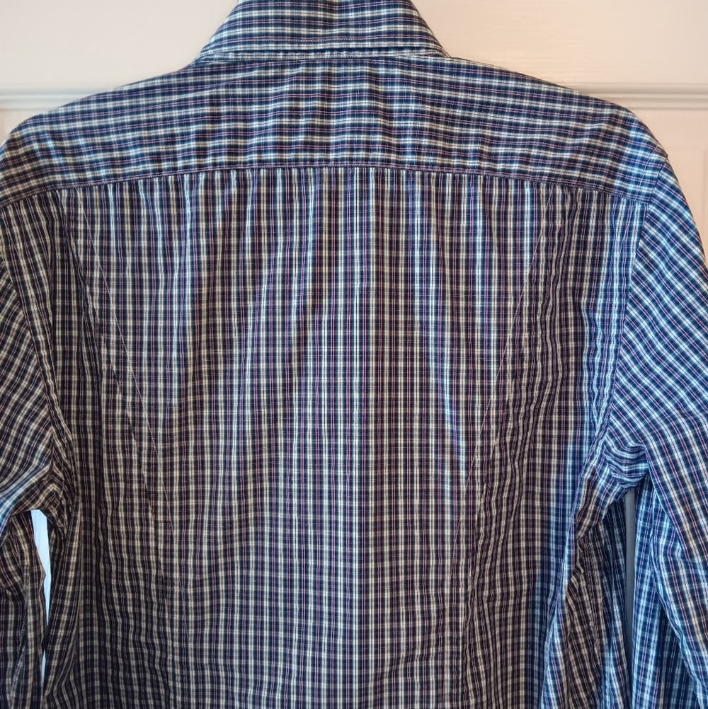 Rag & Bone Slim Fit Button Down Checked Shirt - Picture 4 of 6